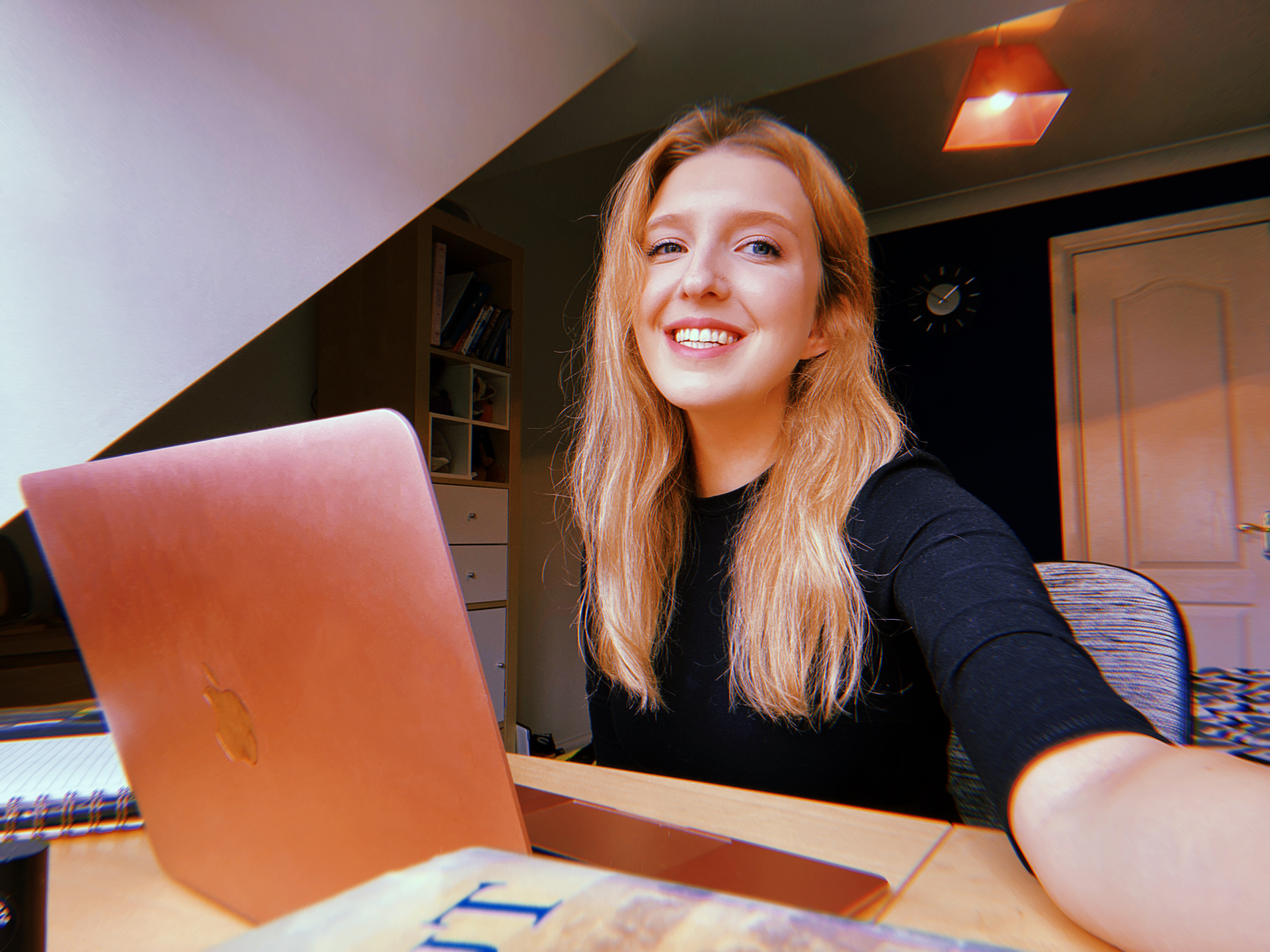 Adele Egeland, remote Absolute intern working from home